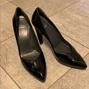 Stuart Weitzman Black Patent Leather Pumps